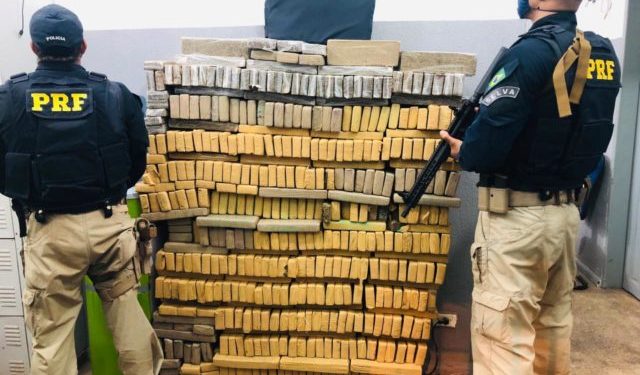 Imperatriz/MA – PRF apreende meia tonelada de maconha na BR 010, avaliada em R$ 500 mil