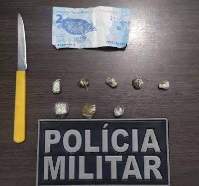 SANTA RITA/MA – PM PRENDE INDIVÍDUO POR TRÁFICO DE DROGAS E SUSPEITA DE ROUBO A ESTABELECIMENTO COMERCIAL