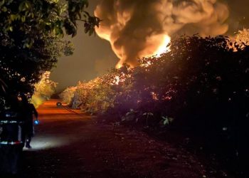 Açailândia/MA – Após descarrilamento, trem pega fogo no sentido Porto Franco