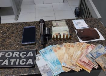 Lago da Pedra/MA – Arma de fogo, dinheiro e munições são apreendidos com suspeito