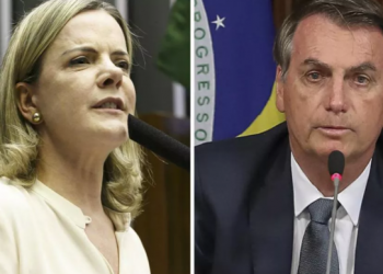 ‘Quando emissoras daqui farão o mesmo com Bolsonaro?’, pergunta Gleisi sobre suspensão de discurso de Trump nos EUA