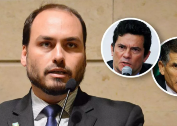 Carlos Bolsonaro diz que “limpa a bunda com as gravatas” de Moro e Santos Cruz