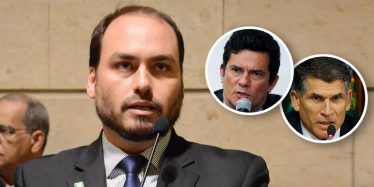 Carlos Bolsonaro diz que “limpa a bunda com as gravatas” de Moro e Santos Cruz