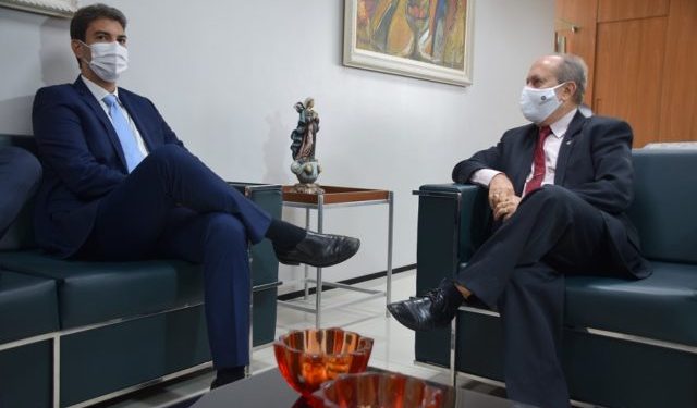 São Luís/MA – Procurador-geral de justiça recebe prefeito eleito Eduardo Braide em visita institucional
