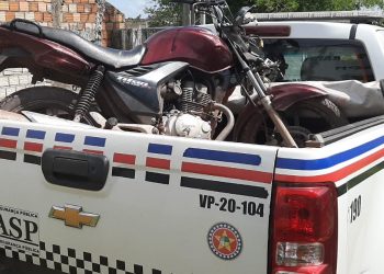 PERITORÓ/MA – POLÍCIA MILITAR RECUPERA MOTO ROUBADA NO INTERIOR DO MARANHÃO