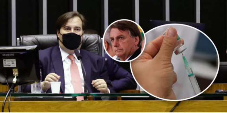 Com apoio de Maia, Câmara deve aprovar projetos para obrigar Bolsonaro a comprar vacinas contra coronavírus