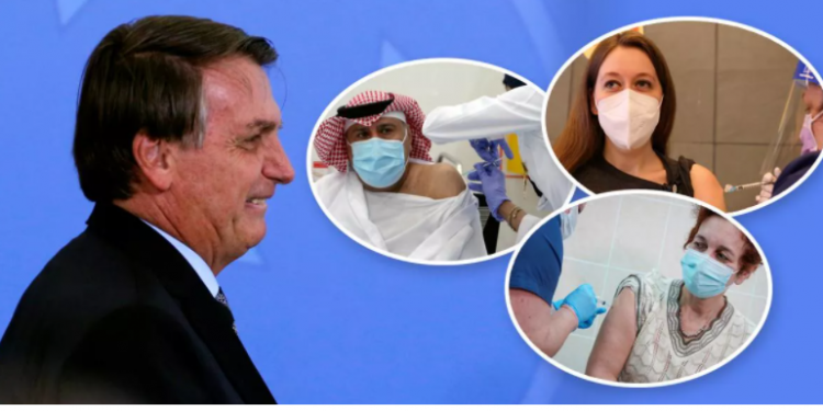“Não dou bola pra isso”, diz Bolsonaro sobre atraso do Brasil com vacinação