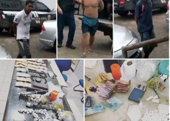 São Luís/MA – Polícia prende três traficantes e apreende drogas, dinheiro e munição na Santa Efigênia