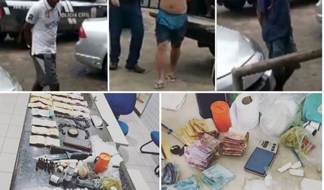 São Luís/MA – Polícia prende três traficantes e apreende drogas, dinheiro e munição na Santa Efigênia