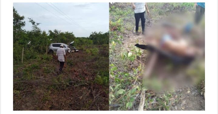 Bernardo/MA – Carro do vereador Neguinho da Galinha Capota após bater em poste próximo ao povoado Mamorana