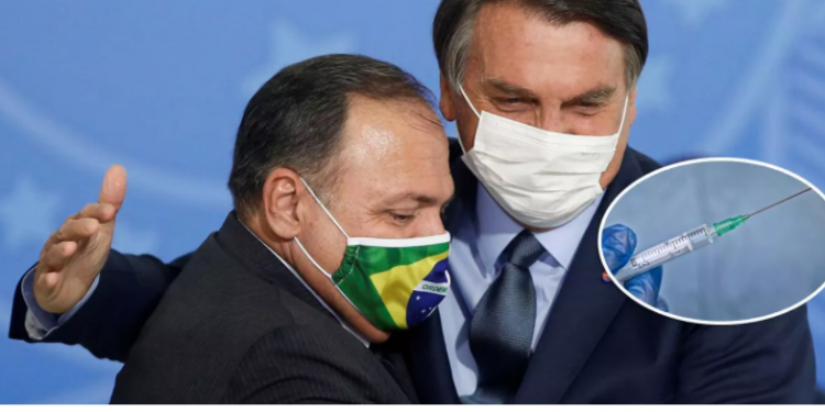 Após fracasso no plano de vacinação, Bolsonaro culpa Pazuello por atrasos e queda de popularidade