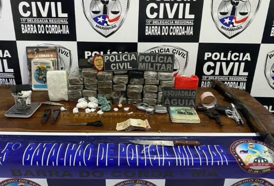 Barra do Corda/MA – Polícia prende acusado de tráfico de drogas em flagrante