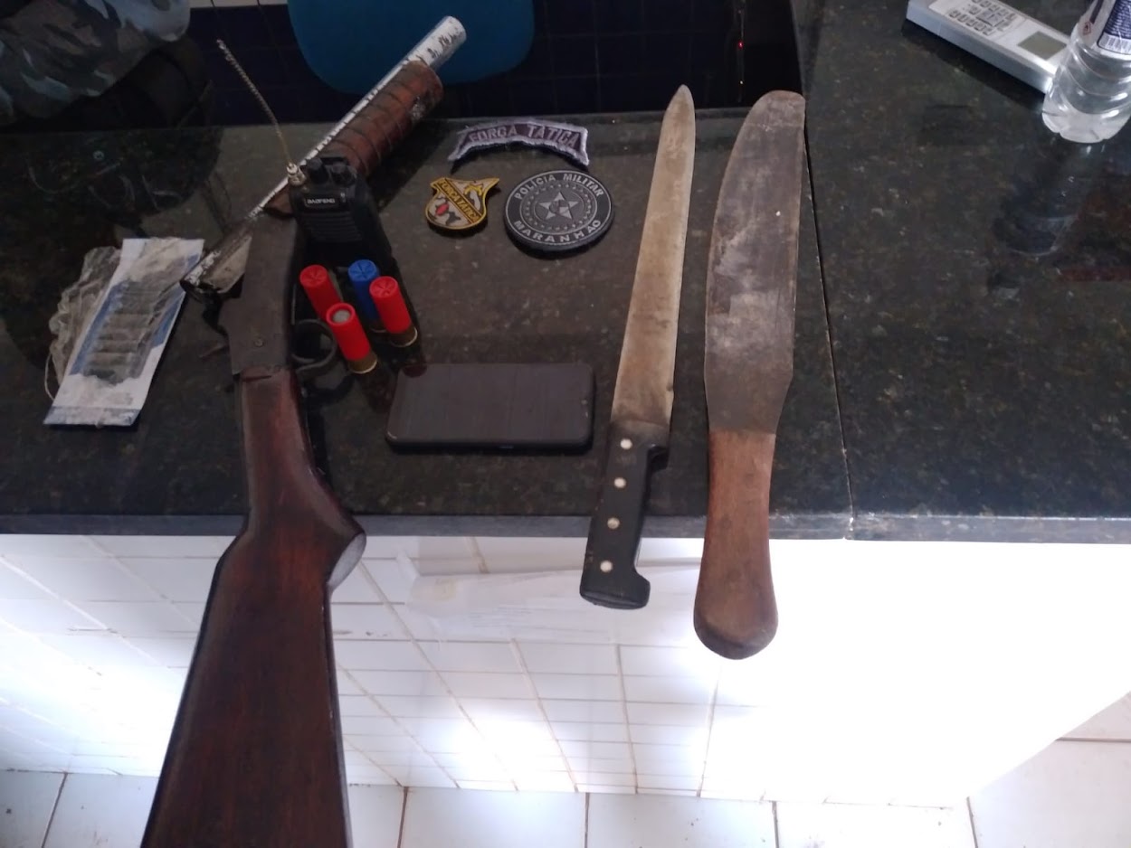 Viana/MA – Quatro pessoas são presas suspeitas de tentar matar policiais e polícia recupera moto roubada em Cajari