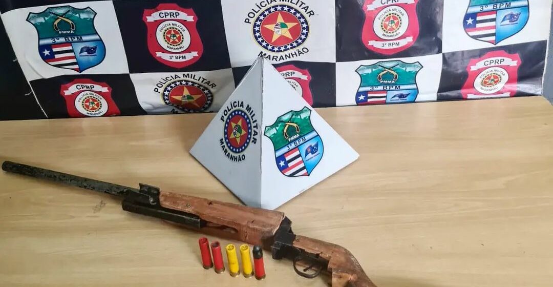 Caxias/MA – Polícia apreende arma de fogo durante Operação Bairro Seguro
