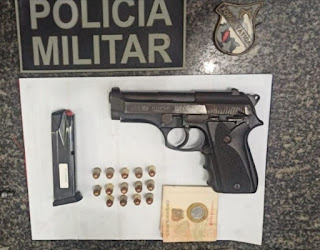 Pedreiras/MA – A Polícia Militar prende três pessoas e apreende pistola calibre 380.
