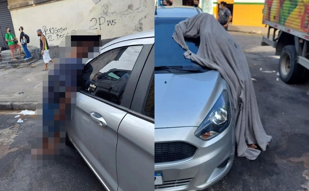 São Paulo/SP – Homem morre em pé, encostado em carro, e cena assusta moradores no litoral