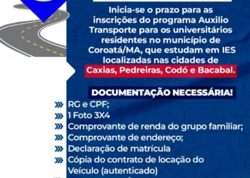 COROATÁ/MA – Auxílio Transporte Universitário