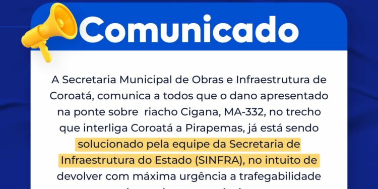COROATÁ/MA – COMUNICADO