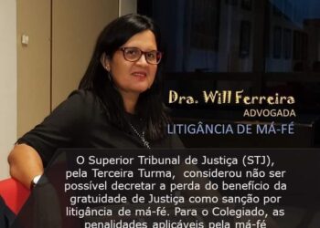 O Superior Tribunal de Justiça (STJ), pela Terceira Turma, considerou não ser possível decretar a perda do benefício da gratuidade de Justiça como sansão por litigância de má-fé.