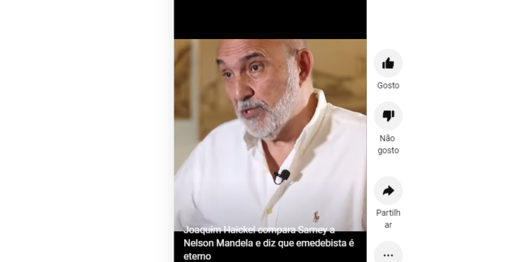 São Luís/MA – Joaquim Haickel compara Sarney a Nelson Mandela e diz que emedebista é eterno
