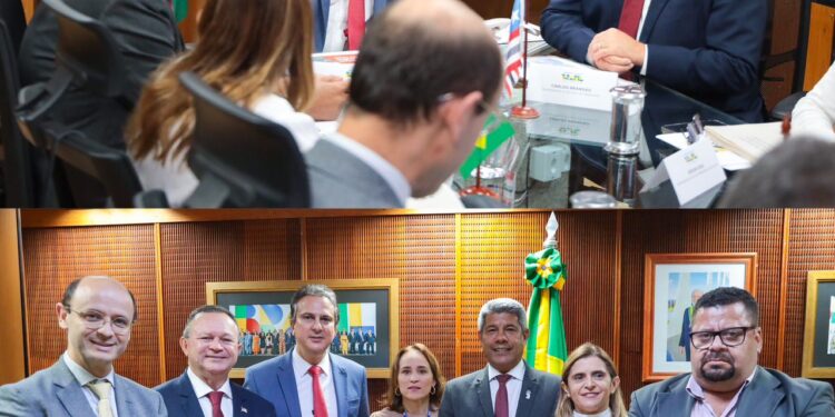 BRASILIA/DF – Carlos Brandão em reunião com o ministro da educação Camilo Santana