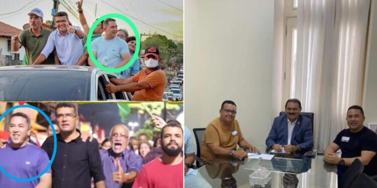 São Luís/MA – Rubão leva bolsonarista coordenador da campanha de Lahésio Bonfim na Baixada para dentro do Palácio dos Leões