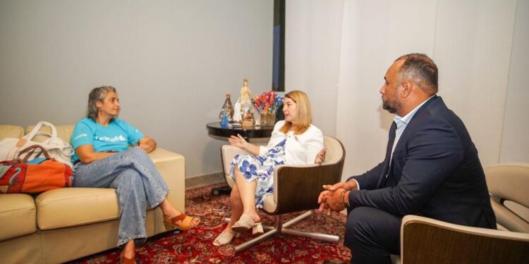 São Luís/MA – Iracema Vale discute parcerias com Unicef em projetos que garantam os direitos das crianças e adolescentes