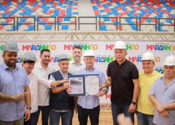 SÃO LUÍS/MA – Governador vistoria obras no Castelinho e assina ordem de serviço para urbanização do entorno do ginásio