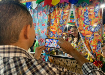 São Luís/MA – Colorido das chitas, rendas e flores são destaque no cenário do Espaço Artesanato no Arraial do Ipem