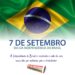 Feliz 7 de setembro Dia da Independência do Brasil