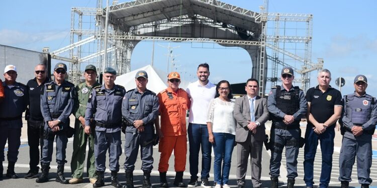 São Luís/MA – Forças de Segurança vistoriam circuito do Réveillon do Maranhão