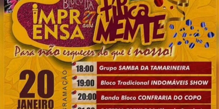 São Luís/MA – Ceprama será palco da folia do Bloco da Imprensa, na Madre Deus