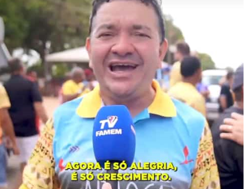 FAMEM / Miltinho Aragão celebra com Brandão inauguração da estrada de ARAOCA em Guimarães
