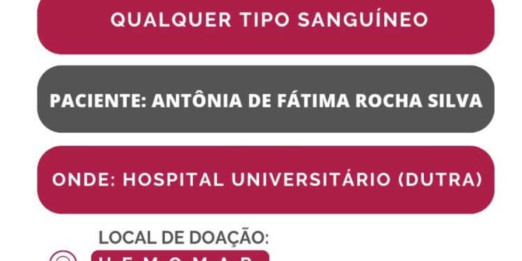 São Luís / MA URGENTE. DOE SANGUE E SALVE VIDAS