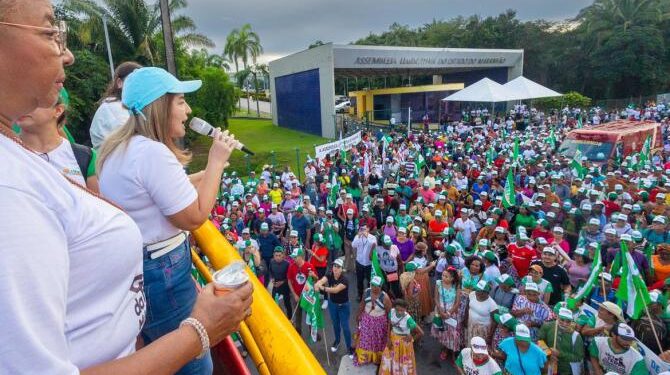 São Luís/MA – Presidente Iracema Vale recebe trabalhadores rurais durante o ‘Grito da Terra – Maranhão 2024’