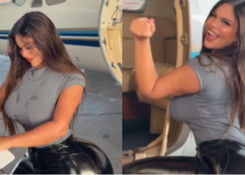 Influencer “bunduda” compra jatinho após reclamar de falta de espaço em aviões
