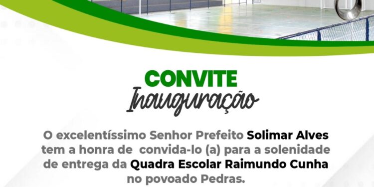 MATÕES DO NORTE/MA – CONVITE PARA INAUGURAÇÃO