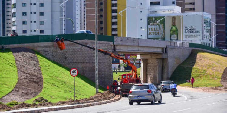São Luís/MA – Elevado da Holandeses passa por integração paisagística em fase final
