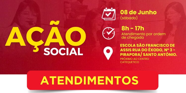 Bairro Santo Antônio vai receber ação social de Fátima Araújo neste sábado (8)