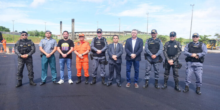 São Luís/MA – Forças de Segurança vistoriam estrutura do Arraial Bumba Meu São João na área externa do Castelinho