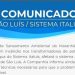 COMUNICADO – SÃO LUÍS / SISTEMA ITALUÍS