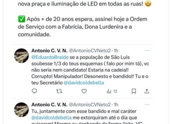 São Luís/MA – Empreiteiro que forneceu asfalto para gestão Braide diz que foi extorquido pelo prefeito e David Coldebella