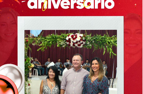 VEREADORA FÁTIMA ARAÚJO parabeniza Larissa Brandão (primeira dama) pelo seu aniversário.