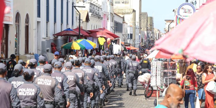 São Luís/MA – Segurança pública é reforçada nos polos comerciais do Maranhão com Operação Comércio Seguro