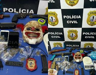 Criminoso é preso com arsenal de armas de fogo e drogas