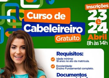 BACABAL/MA – CURSO DE CABELEIREIRO GRATUITO