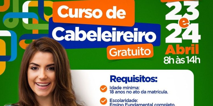 BACABAL/MA – CURSO DE CABELEIREIRO GRATUITO