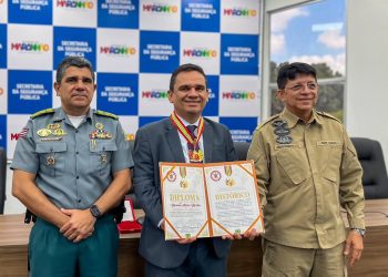 Secretário Mauricio Ribeiro Martins recebe Medalha do Mérito Nacional dos Corpos de Bombeiros