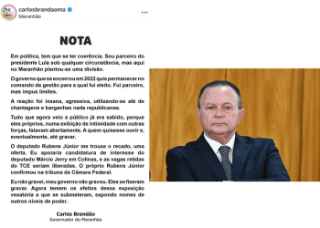 “Eu não gravei, meu governo não gravou. Eles se fizeram gravar”, diz Brandão