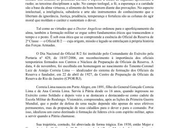 A VIRTUDE COMO COMO SERVIÇO: SÃO TOMÁS DE AQUINO ESPÍRITO DO OFICIAL R/2